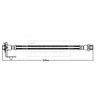 Flexible de frein BORG & BECK OEM 587371G000