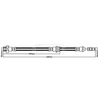 Flexible de frein BORG & BECK OEM 46211MB20B