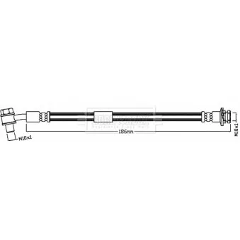 Flexible de frein BORG & BECK OEM 463167096R