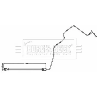 BORG & BECK BBH8554 - Flexible de frein