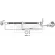 BORG & BECK BBH8573 - Flexible de frein
