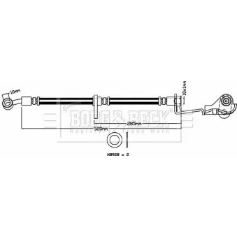 Flexible de frein BORG & BECK OEM 01464SZTG00