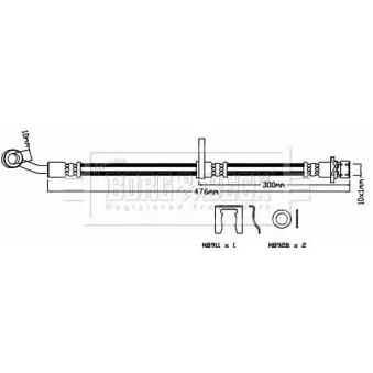 Flexible de frein BORG & BECK BBH8574