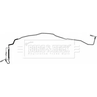 Flexible de frein BORG & BECK BBH8593 pour RENAULT LAGUNA 1.6 16V - 110cv