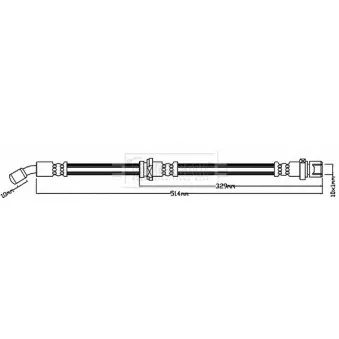 Flexible de frein BORG & BECK OEM 26591FE060