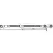 BORG & BECK BBH8603 - Flexible de frein