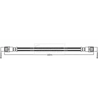 Flexible de frein BORG & BECK BBH8608
