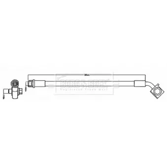 Flexible de frein BORG & BECK BBH8692 pour OPEL ASTRA 1.6 CDTi - 110cv