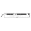 BORG & BECK BBH8727 - Flexible de frein