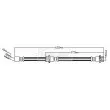 BORG & BECK BBH8728 - Flexible de frein
