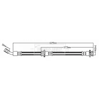 Flexible de frein BORG & BECK OEM 462104CE0A