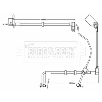BORG & BECK BBH8741 - Flexible de frein