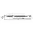 BORG & BECK BBH8842 - Flexible de frein