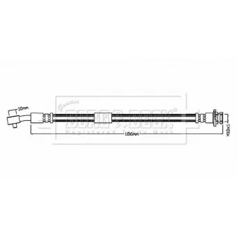 Flexible de frein BORG & BECK OEM 463167096R