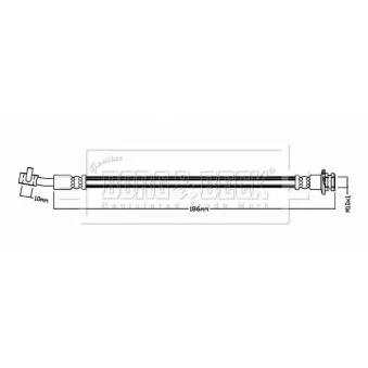 Flexible de frein BORG & BECK OEM 462104EA0E