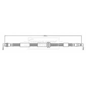 Flexible de frein BORG & BECK OEM 34306858079