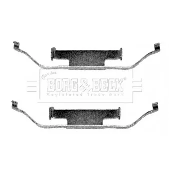 BORG & BECK BBK1012 - Kit d'accessoires, plaquette de frein à disque