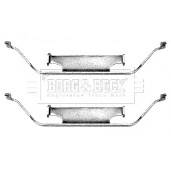 BORG & BECK BBK1013 - Kit d'accessoires, plaquette de frein à disque