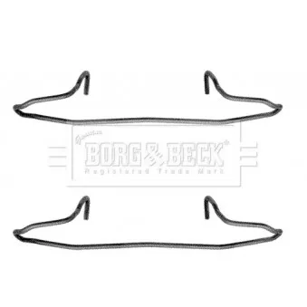 BORG & BECK BBK1040 - Kit d'accessoires, plaquette de frein à disque