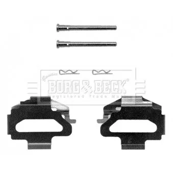 BORG & BECK BBK1125 - Kit d'accessoires, plaquette de frein à disque