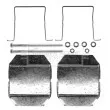 BORG & BECK BBK1207 - Kit d'accessoires, plaquette de frein à disque