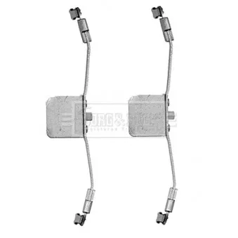 Kit d'accessoires, plaquette de frein à disque BORG & BECK OEM 33416410