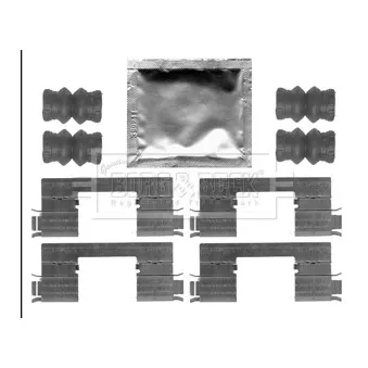 Kit d'accessoires, plaquette de frein à disque METZGER 109-1648