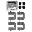 BORG & BECK BBK1264 - Kit d'accessoires, plaquette de frein à disque