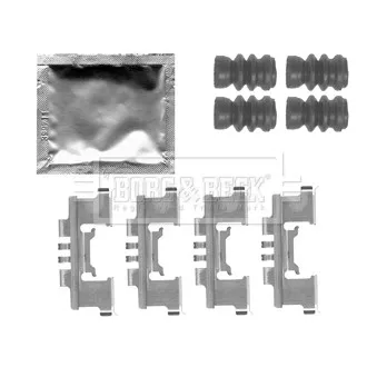 BORG & BECK BBK1297 - Kit d'accessoires, plaquette de frein à disque