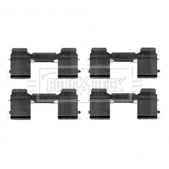 Kit d'accessoires, plaquette de frein à disque BORG & BECK [BBK1303]