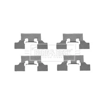 BORG & BECK BBK1325 - Kit d'accessoires, plaquette de frein à disque