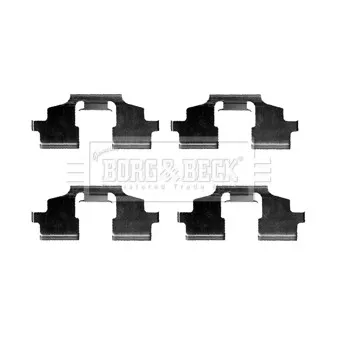 Kit d'accessoires, plaquette de frein à disque BORG & BECK BBK1331