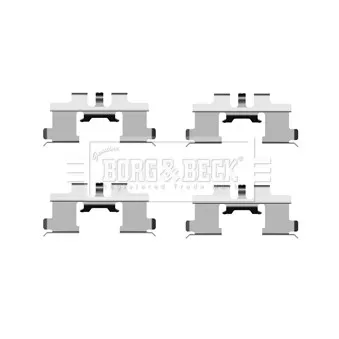 BORG & BECK BBK1372 - Kit d'accessoires, plaquette de frein à disque