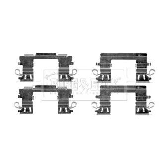 Kit d'accessoires, plaquette de frein à disque BORG & BECK BBK1387