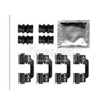 Kit d'accessoires, plaquette de frein à disque DELPHI LX0638