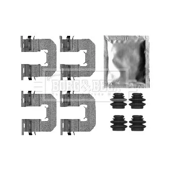 Kit d'accessoires, plaquette de frein à disque METZGER 109-1717
