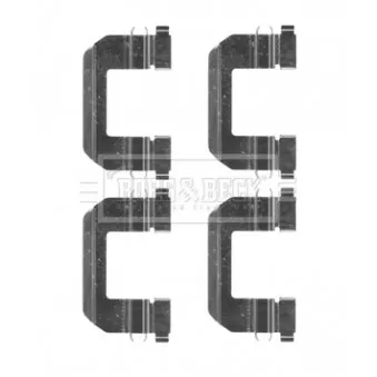 Kit d'accessoires, plaquette de frein à disque BORG & BECK BBK1507