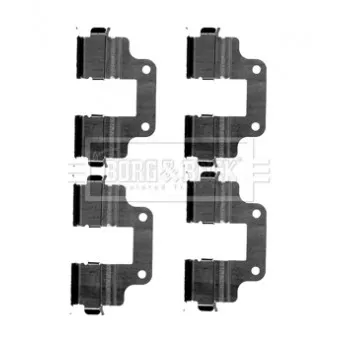 BORG & BECK BBK1543 - Kit d'accessoires, plaquette de frein à disque