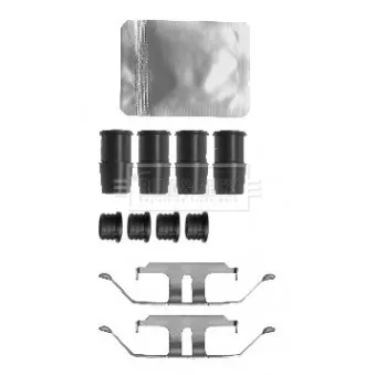 BORG & BECK BBK1587 - Kit d'accessoires, plaquette de frein à disque