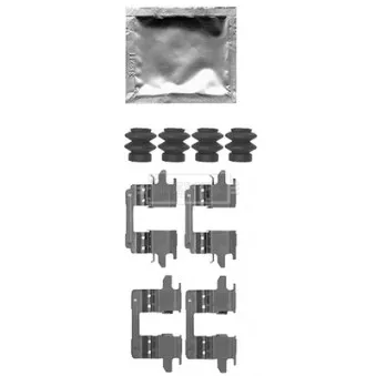Kit d'accessoires, plaquette de frein à disque METZGER 109-0005