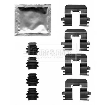 Kit d'accessoires, plaquette de frein à disque METZGER 109-0123