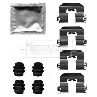BORG & BECK BBK1636 - Kit d'accessoires, plaquette de frein à disque