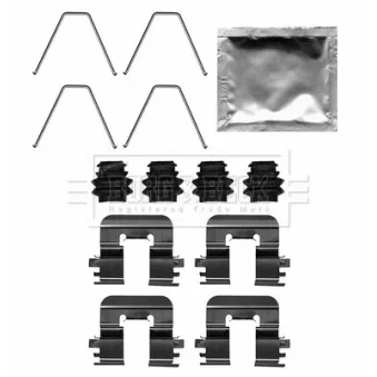 BORG & BECK BBK1646 - Kit d'accessoires, plaquette de frein à disque