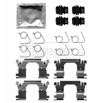 BORG & BECK BBK1650 - Kit d'accessoires, plaquette de frein à disque