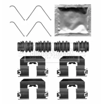 Kit d'accessoires, plaquette de frein à disque METZGER 109-0060