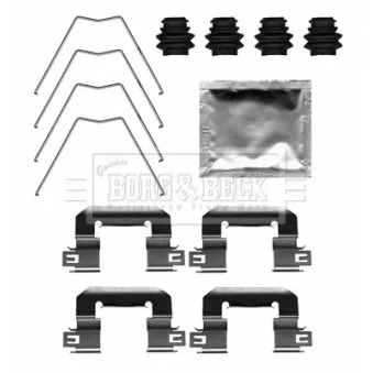 BORG & BECK BBK1664 - Kit d'accessoires, plaquette de frein à disque