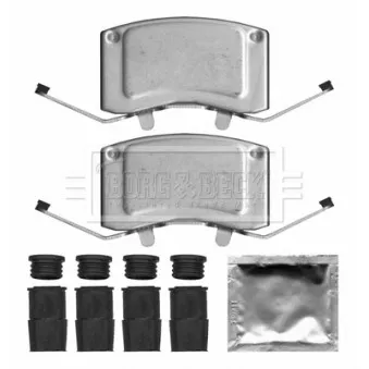 Kit d'accessoires, plaquette de frein à disque BORG & BECK BBK1669