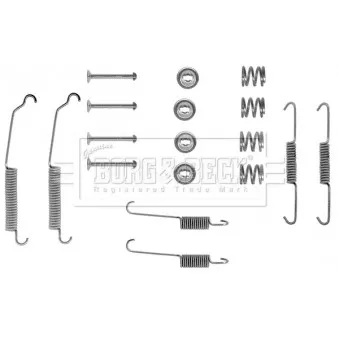 Kit d'accessoires, plaquette de frein à disque METZGER 109-0992