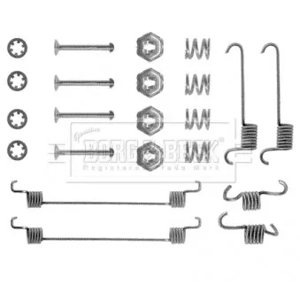 Kit d'accessoires, plaquette de frein à disque METZGER 109-1188
