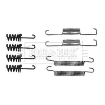 Kit d'accessoires, plaquette de frein à disque BORG & BECK BBK6143